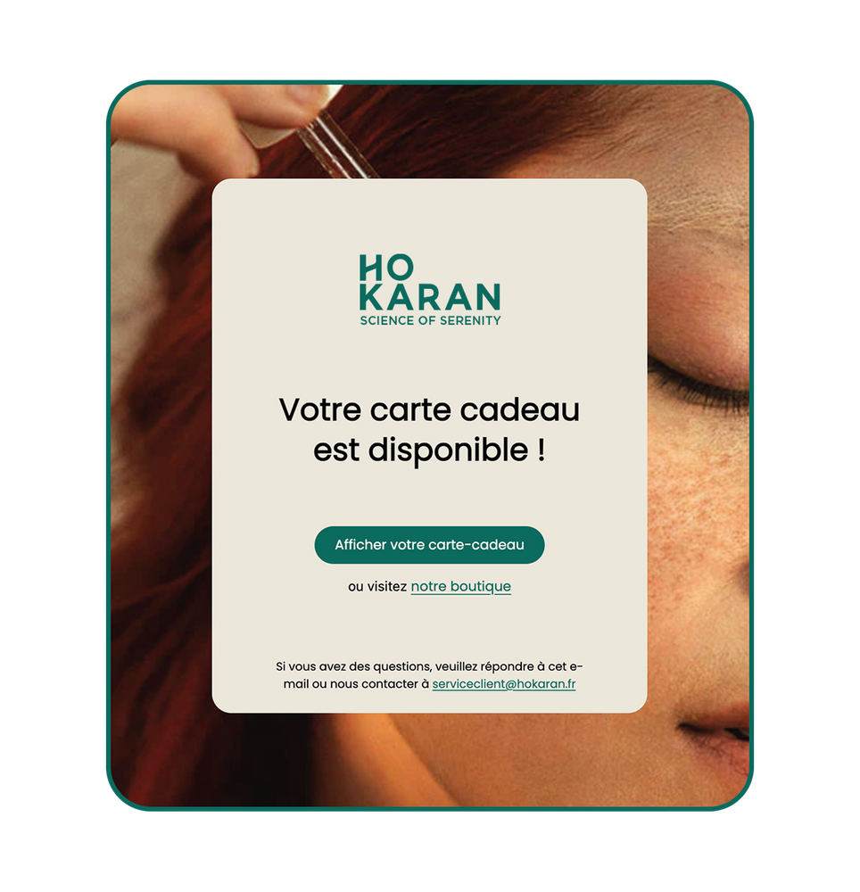 Carte Cadeau Produits HO KARAN